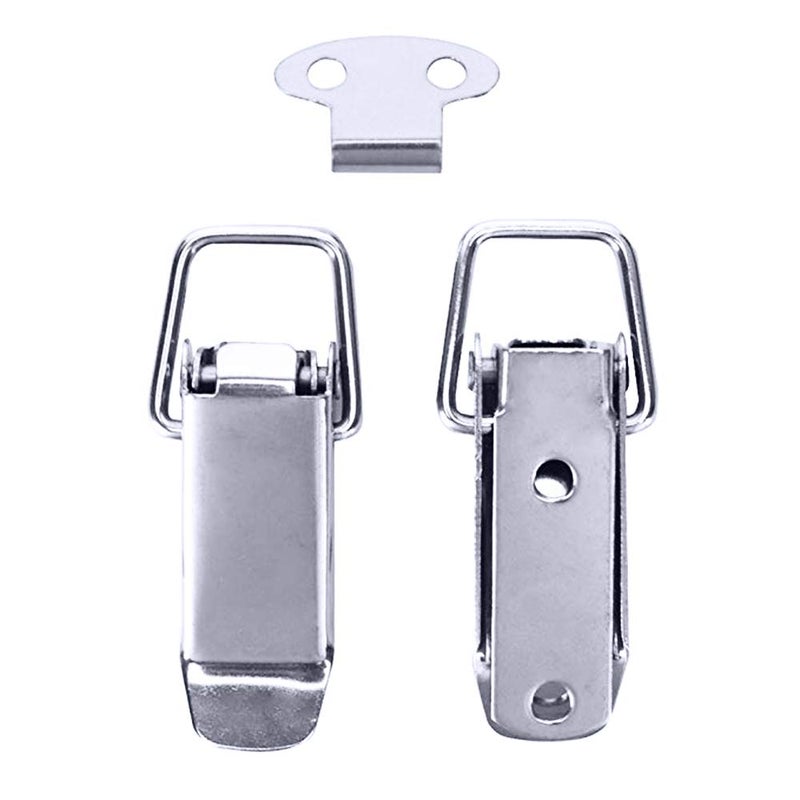 AUHOKY 12Pcs Stainless Steel Spring Loaded Toggle Latches with 48Pcs Mounting Screws, AUHOKY Case Box Chest Trunk Latch Catches Hasps Clamps (72mm Overall Length) - Image 4